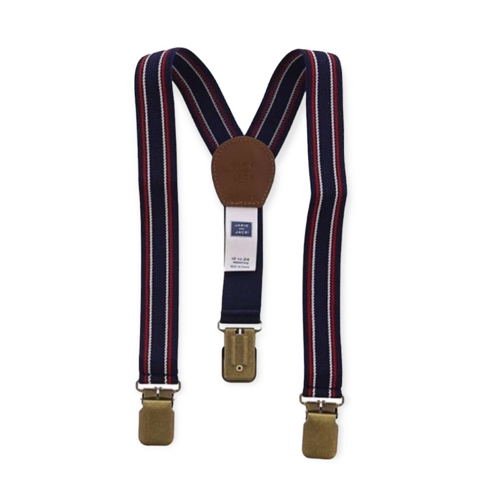 Janie and Jack Striped Suspenders